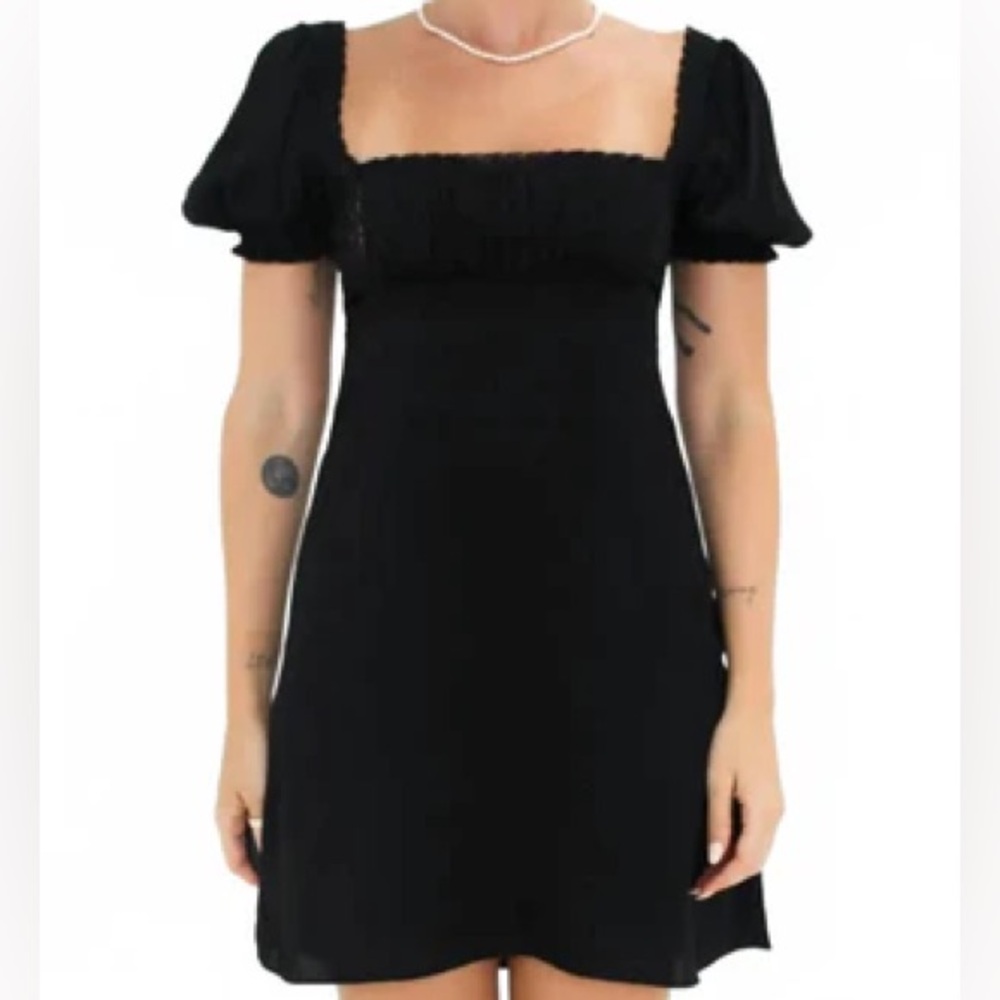 Rumored Napa Valley Mini Dress In Black Size L - Picture 2 of 6